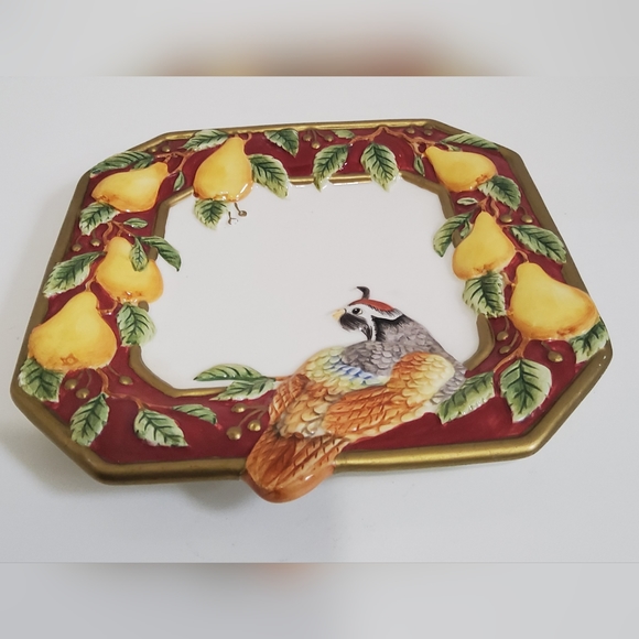 Vintage Fitz and Floyd Partridge Canope Plate - Picture 3 of 5